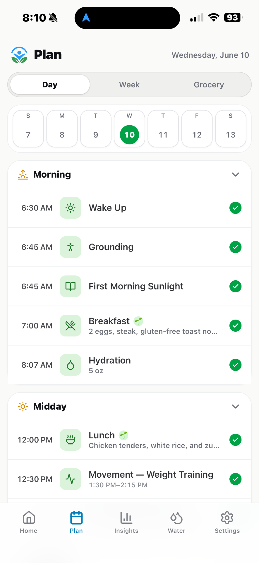 Plan your day.